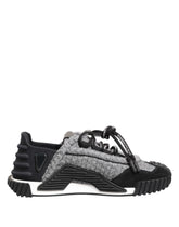 Dolce & Gabbana Black Gray NS1 Low Top Sneakers Shoes